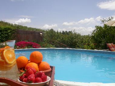 Refreshments by the pool