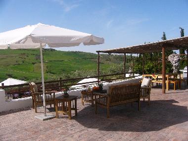 Stunning panoramic view of the andalucian countryside
