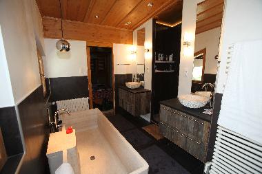 Bathroom 1 ? Master bathroom renovated over the summer (2013) with Italian shower, stone bath and 2 