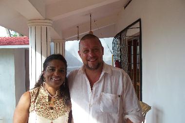 owners Sandhya Nair and her husband Vittorio Pruneri had constructed the house according to indian \