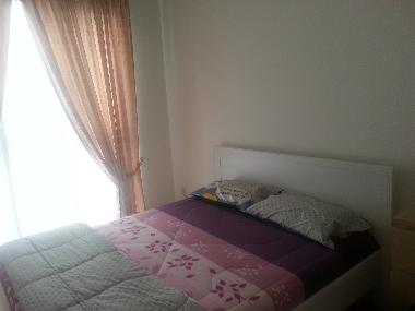 double bed in bed3. Additional cot is provided underneath bed for extra guest
