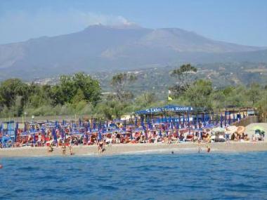 Etna view from the beach of residence
