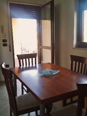 Well equipped kitchen open to big balcony. Basilicata (Southern Italy)