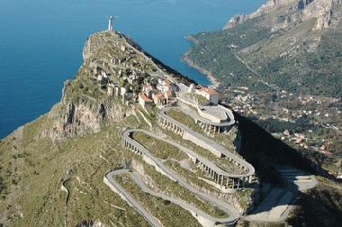 The statue of Christ the Redeemer, or the Christ of Maratea, located on the top of Monte San Biagio,