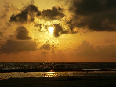  Enjoy sitting under the shade of the palm trees and early evening watching the sunset at the Moraga