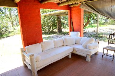 Comfortable outdoor patio couch