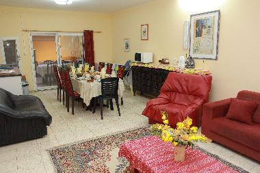 Family - Dining/Living room with our Home Made Israeli Country Breakfast 