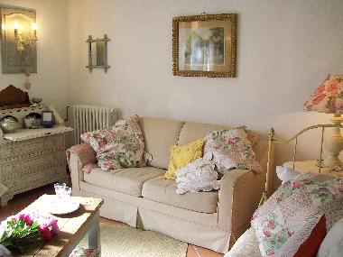 The comfortable double bed-sofa