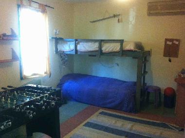 bunk bed and play room