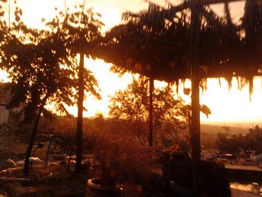 Sunrise over the valley