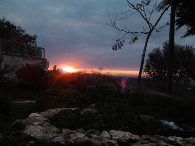 Sunrise over the valley