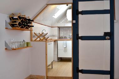 Kitchen and front door