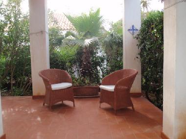 Covered terrace around the house