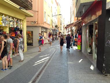shopping street, close to the apartment