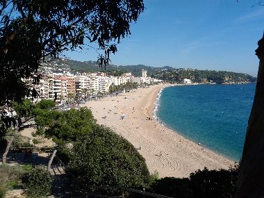 Look at the beach of Lloret de Mar