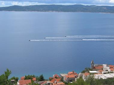 Balcony view from Villa Luxor Pisak Croatia