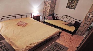 Bedroom with private balcony for 2 or 3 person