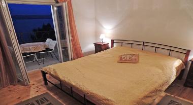 Bedroom with private balcony for 2 or 3 person