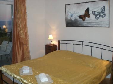 Bedroom with private balcony for 2 or 3 person