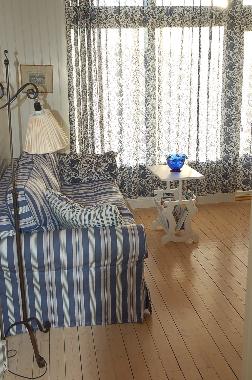 Living room with bed sofa