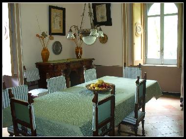 The dining room