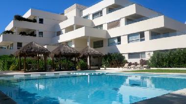 Exterior view of Condo and pool area