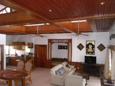 SPacious Living-, dining-, and kitchenarea...