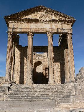 The Roman city of Dougga is an easy day trip away