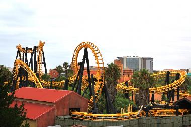 Cobra Roller Coaster Ride at Ratanga Junction Theme Park