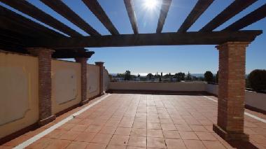 sunny terace with sea views