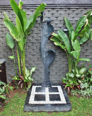 Outdoor shower for showering under the stars