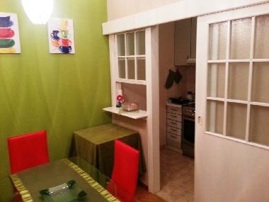 Kitchen, view from the dining room