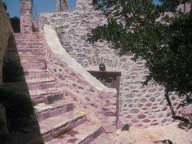 The stair case to the terrace 
