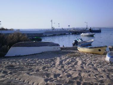 the boarding platform