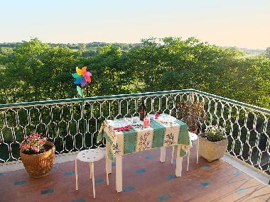 The big terrace on the Caffarella Park