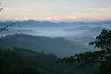 The Canale Valley in February as seen from our Terrasse where the sun shines