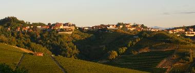 Always from the backyard: houses on the hilltop leading to Cisterna