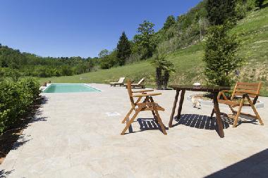 The pool area and surroundings