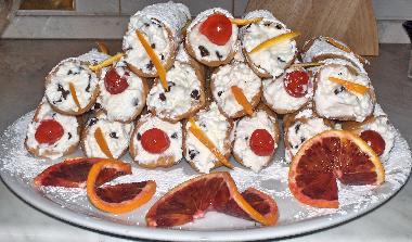 Cannoli with Ricotta - Traditional sicilian dessert