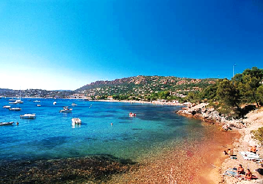 1st beach at 10 min (Agay)