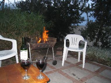 A braai and a sundowner on the patio