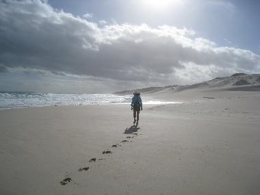 Long walks on deserted white sand beaches