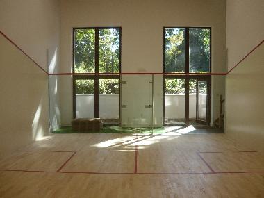 ASB Squash Court - inside the building