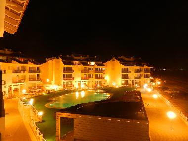 At night time.  There is 24 hour security on site.