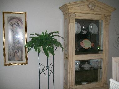 plenty of casual and formal dinnerware, all cooking appliances, good pots and pans supplied