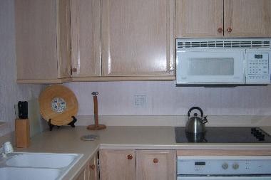 Fully equipped kitchen, custom cabinets , corean counter