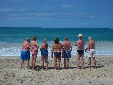 Holiday makers on Chaves Beach