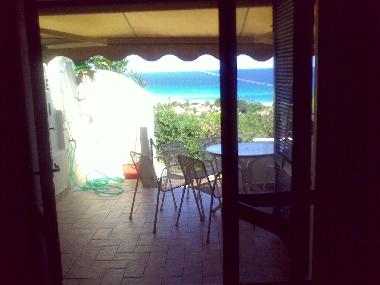 PATIO WITH SUN TENT AND EXTERNAL SHOWER