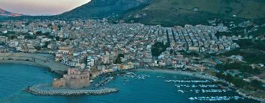  this is the beautiful Gulf of Castellammare del seen from the sea