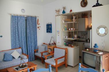 Living room and kitchen